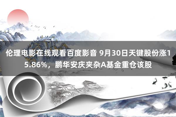 伦理电影在线观看百度影音 9月30日天键股份涨15.86%,鹏华安庆夹杂A基金重仓该股