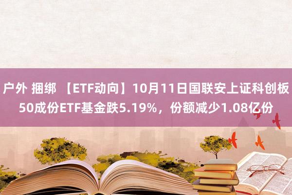 户外 捆绑 【ETF动向】10月11日国联安上证科创板50成份ETF基金跌5.19%,份额减少1.08亿份