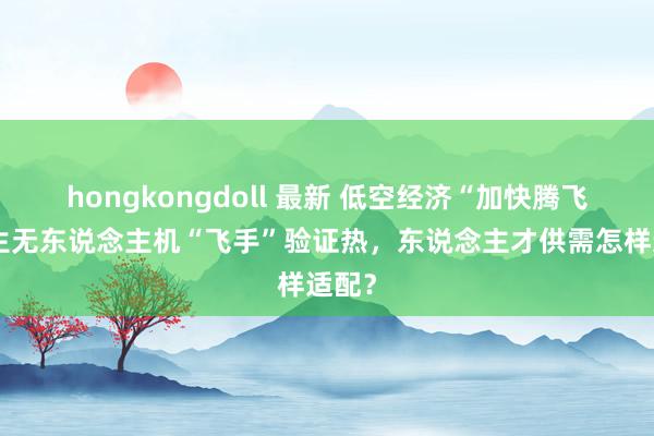 hongkongdoll 最新 低空经济“加快腾飞”催生无东说念主机“飞手”验证热,东说念主才供需怎样适配?
