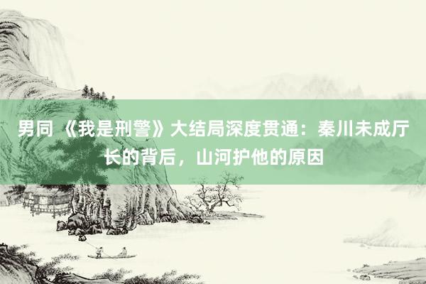 男同 《我是刑警》大结局深度贯通:秦川未成厅长的背后,山河护他的原因