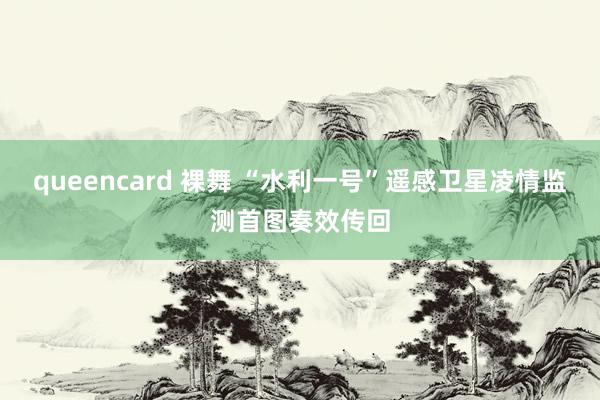 queencard 裸舞 “水利一号”遥感卫星凌情监测首图奏效传回