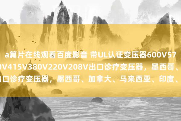 a篇片在线观看百度影音 带UL认证变压器600V575V480V/460V440V415V380V220V208V出口诊疗变压器，墨西哥、加拿大、马来西亚、印度、好意思国