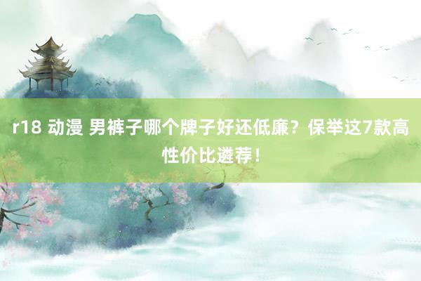 r18 动漫 男裤子哪个牌子好还低廉？保举这7款高性价比遴荐！