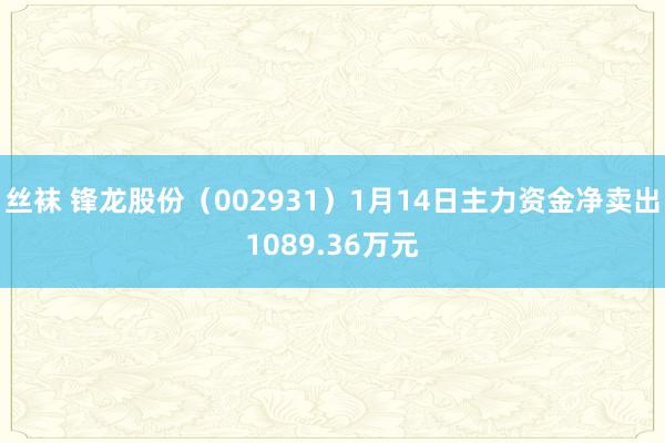 丝袜 锋龙股份（002931）1月14日主力资金净卖出1089.36万元